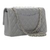 Chanel Classic Timeless Medium Double Flap Grey Caviar SHW back