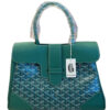 Goyard Saigon Green Goyardine Canvas Top handle Tote Bag
