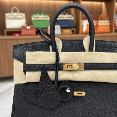 Hermes Birkin 25 Black Togo GHW
