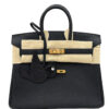 Hermes Birkin 25 Black Togo Gold Hardware