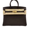 Hermes Birkin 25 Ebene Togo Leather Gold Hardware BNIB