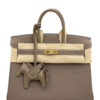 Hermes Birkin 25 Etoupe Togo Leather Gold Hardware