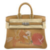 Hermes Birkin 25 In and Out Biscuit Swift Palladium Hardware