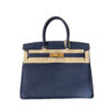 Hermes Birkin 30 Blue Navy Bag in Togo Leather