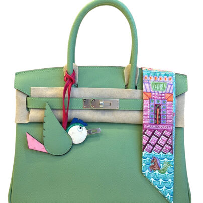 Hermes Birkin 30 Epsom Vert Criquet Palladium Hardware