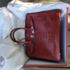 Hermes Birkin 35 Crocodile Rouge H PHW