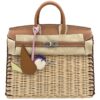 Hermès Birkin Picnic 25 Limited Edition Handbag Gold Barenia And Osier Wicker Palladium hardware