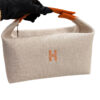 Hermes Bride A Brac Large GM Naturel:Orange Travel Toiletry Case