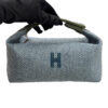 Hermes Bride A Brac Small Bleu Abysse Wool Travel Toiletry Case