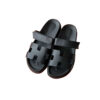 Hermes Chypre Black smooth Calfskin Sandals