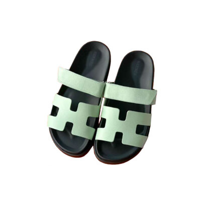Hermes Chypre Epsom Light Green Sandals