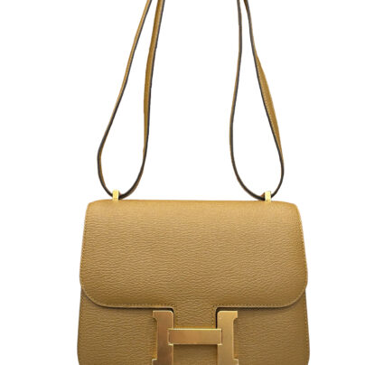 Hermes Constance 18 Kraft Chevre Rose Gold Hardware