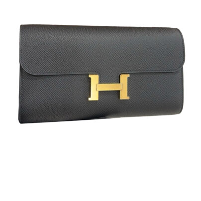 Hermes Constance To Go Wallet Black Epsom
