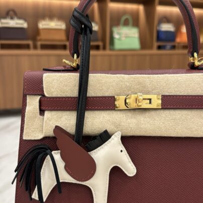 Hermes Kelly 25cm Rouge H Epsom Gold Hardware