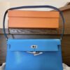 Hermes Kelly Elan Blue Frida Chevre PHW