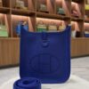 Hermes Mini Evelyne TPM Electric Blue Clemence Leather GHW
