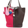 Hermes Picotin 22 Casaque Rouge Sellier and Framboise Clemence leather PHW