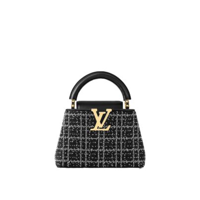 Louis Vuitton Capucines Mini LV Beads Black Handbag