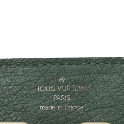 Louis Vuitton Ostrich Mini Capucines Bag in Mint Green stamp