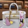 New Hermes Birkin 25 Gris Pale Togo Leather Gold Hardware