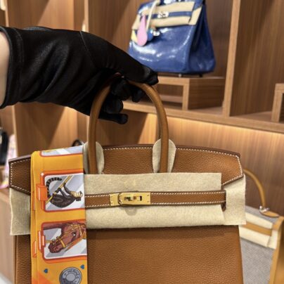 New Hermes Birkin 25 Togo Gold GHW