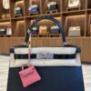 New Hermes Kelly 28 Black Touch Crocodile Palladium Hardware