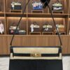 New Hermes Kelly Elan Black Chevre Leather Goldtone Hardware