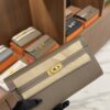 New Hermes Kelly Wallet To Go Etoupe Epsom Gold Hardware