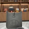 New Hermes Mini Evelyne TPM Grey Clemence Leather Gold Hardware