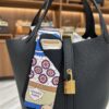 New Hermes Picotin 18 Black Clemence leather Gold Hardware