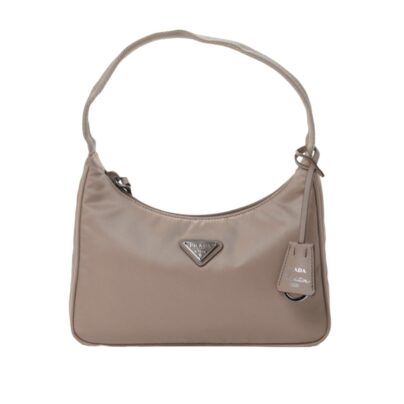 Prada Mini Re Edition Beige Nylon Bag