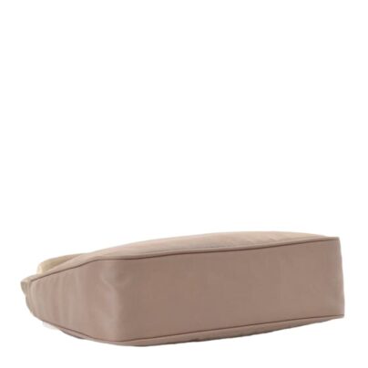 Prada Mini Re Edition Beige Nylon Bag bottom