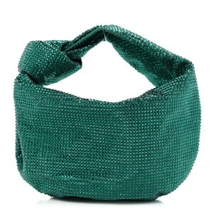 Bottega Veneta Mini Jodie Crystal Embellished Emerald Green Hobo bag