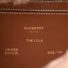 Burberry The Lola Mohair Camel Brown Fur Bag stamp