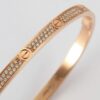 Cartier Love PM Bracelet Gold and Diamond Size 17