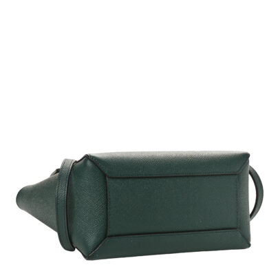 Celine Pico Belt Bag Mini Dark Green Calfskin Leather bottom