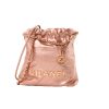 Chanel 22 Mini Pink Metallic Quilted Calfskin Bag in Rose Gold Hardware