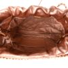 Chanel 22 Mini Pink Metallic Quilted Calfskin Bag in Rose Gold Hardware interior