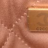 Chanel 22 Mini Pink Metallic Quilted Calfskin Bag in Rose Gold Hardware serial
