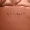 Chanel 22 Mini Pink Metallic Quilted Calfskin Bag in Rose Gold Hardware stamp