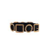 Chanel Belt Black Leather with many Gold Buckles Size S
