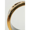 Chanel Black and Gold Metal Cuff Bracelet logo stamp
