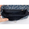 Chanel Classic Double Flap Medium Bag Blue cc fabric silvertone hardware interior