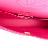 Chanel Classic Double Flap Medium Pink Caviar Goldtone Hardware interior