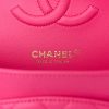 Chanel Classic Double Flap Medium Pink Caviar Goldtone Hardware stamp