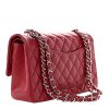 Chanel Classic Double Flap Medium Red Caviar Silvertone Hardware back