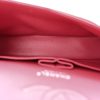 Chanel Classic Double Flap Medium Red Caviar Silvertone Hardware interior