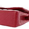 Chanel Classic Double Flap Medium Red Caviar Silvertone Hardware right corner