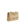 Chanel Classic Flap Jumbo Beige Lambskin Gold Hardware side