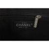 Chanel Classic Flap Medium Bag Black Embroidered Flowers Silvertone hardware logo stamp